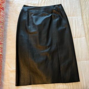 Juliana Collection black leather skirt size 2